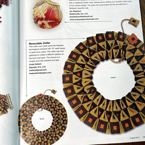 Bead & Button Magazine Jewelry Crafting Book u August 2011 Issue 104 - Picture 6 of 8